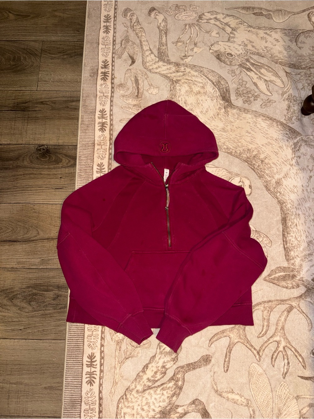 lululemon athletica Women's Half-Zip Hoodie - Deep Magenta